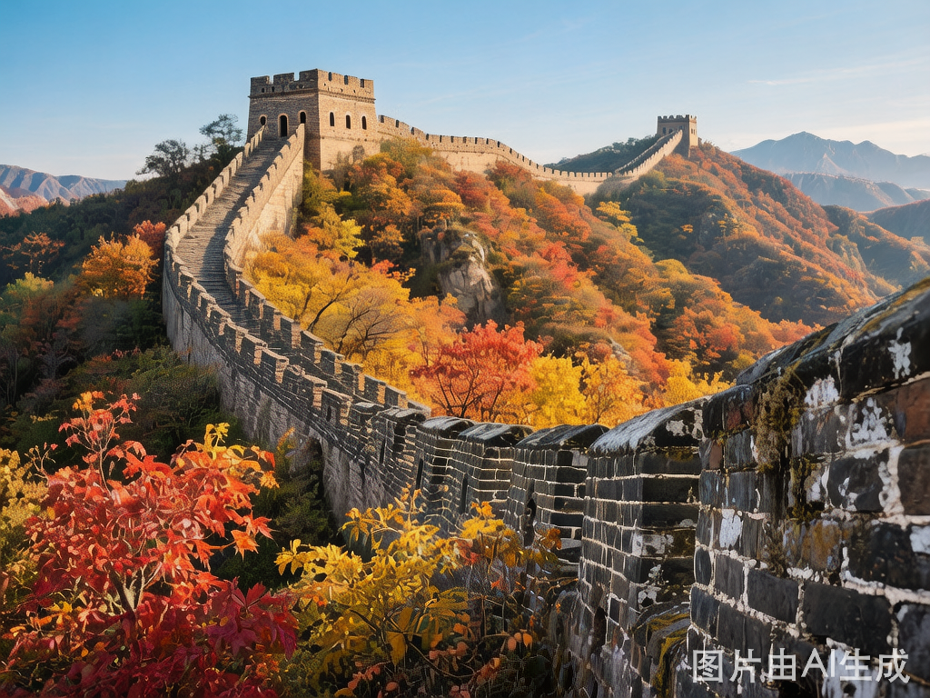 Great Wall of China at Mutianyu section