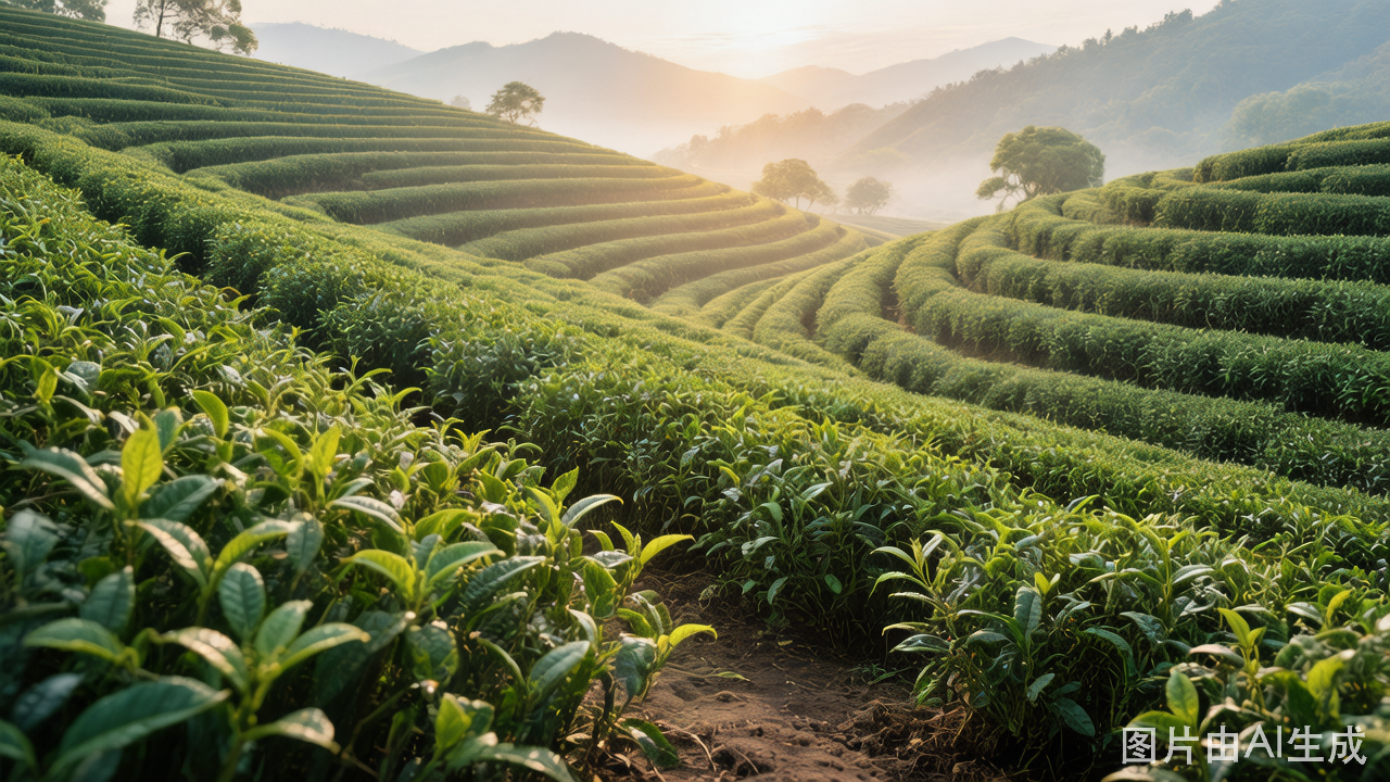 Longjing Tea Plantations in Hangzhou